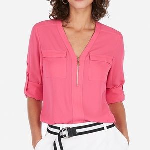 Express Zip Popover Blouse